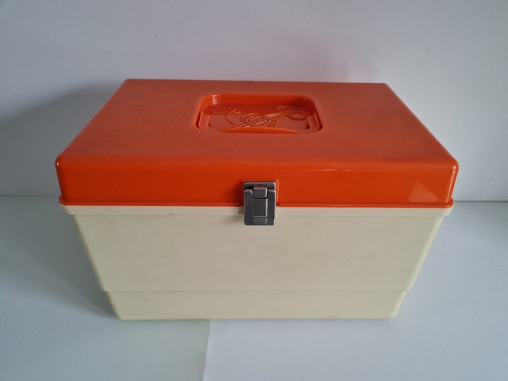 Vintage naaibox - naaidoos - naaikoffer 36x24x23, Ophalen of Verzenden, Huis en Inrichting