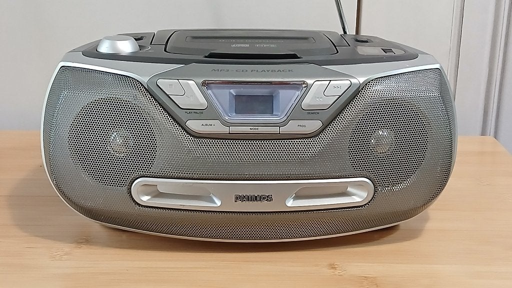 Philips AZ1138 MP3-CD Soundmachine Boombox, Ophalen of Verzenden, Gebruikt, Philips, Draagbaar