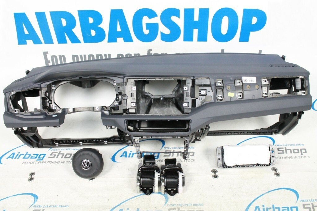 Airbag set Dashboard blauw Volkswagen Polo GTI (2018-heden), Gebruikt, Ophalen of Verzenden