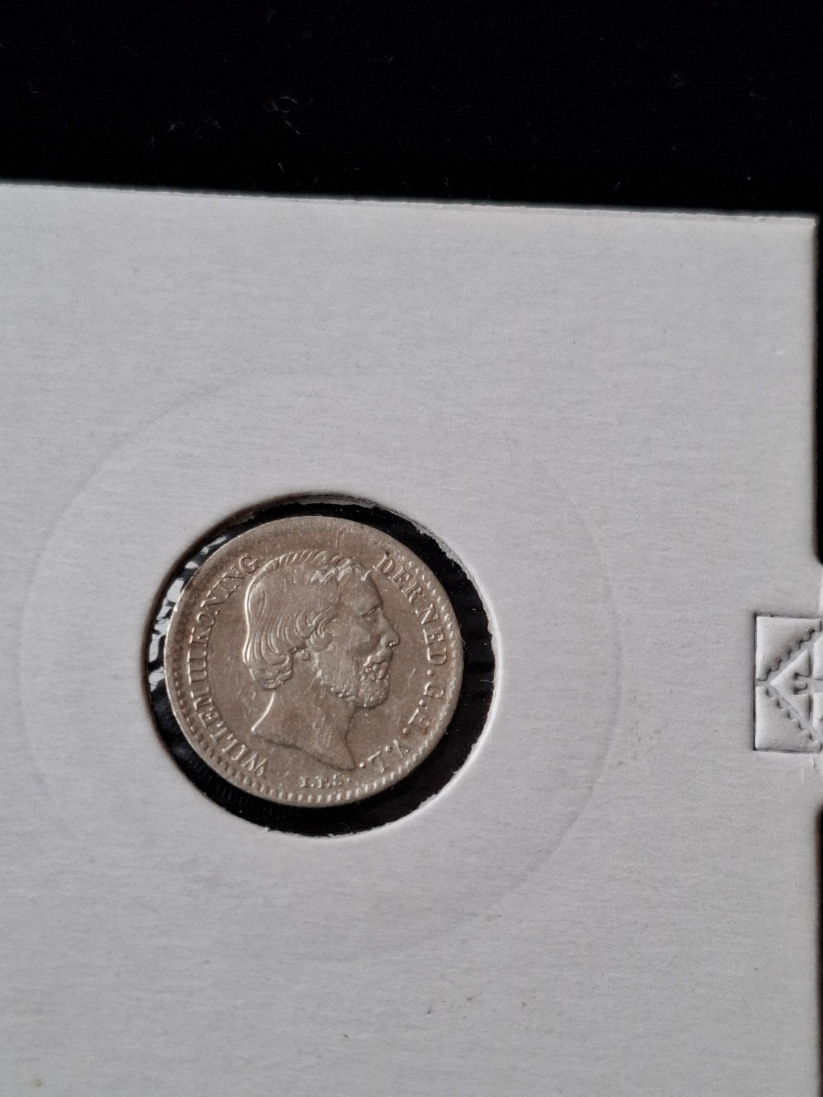 10 cent van willem 3, Koning Willem III, Zilver, Ophalen of Verzenden, 10 cent