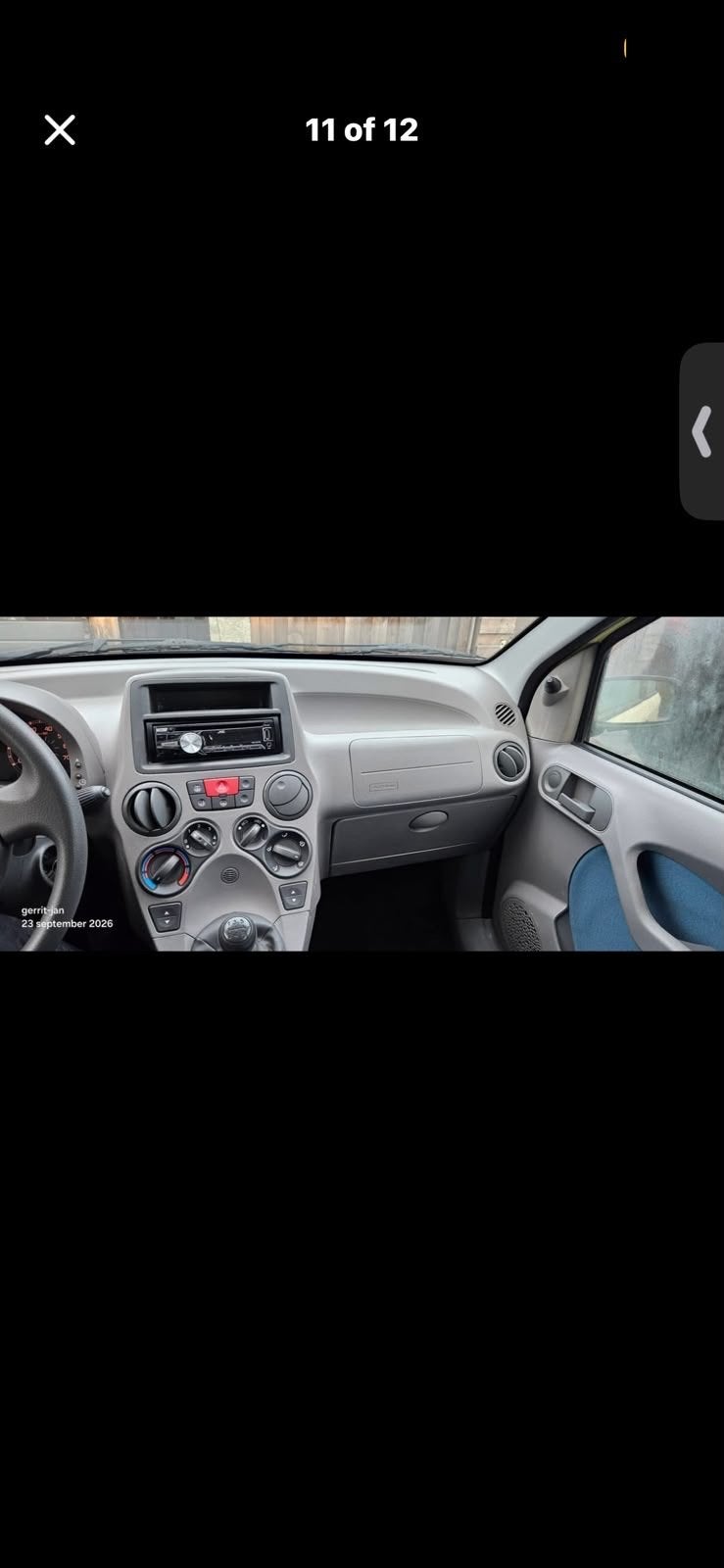 Fiat Panda 1.2 44KW 60PK 2007 Geel, Auto's, Voorwielaandrijving, Bedrijf, Handgeschakeld, 835 kg