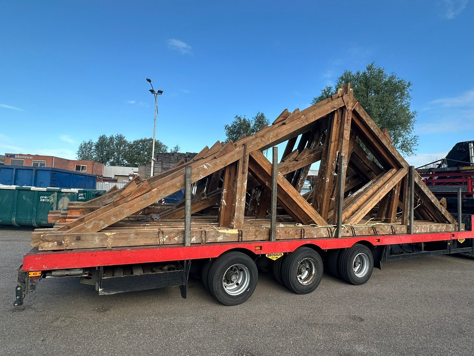 Gebruikte houten dakspanten, Tuin en Terras, Ophalen, Gebruikt, 250 cm of meer, Overige typen
