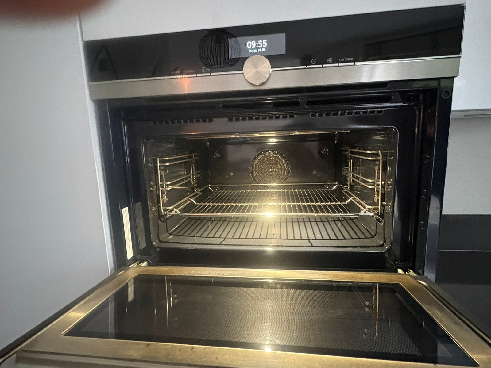Siemens combi oven/magnetron model CM878TGS13S, Ophalen, Zo goed als nieuw