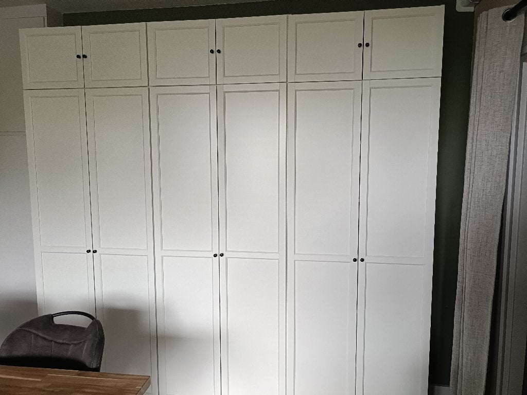 Billy boekenkast met deuren wit ikea, Huis en Inrichting, Ophalen, 200 cm of meer, 50 tot 100 cm, Zo goed als nieuw