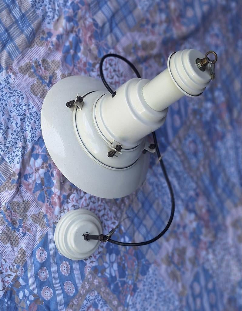 Mooie Visserslamp - In Hoogte Verstelbaar - Staal, Ophalen of Verzenden, Gebruikt, Metaal, Visserslamp