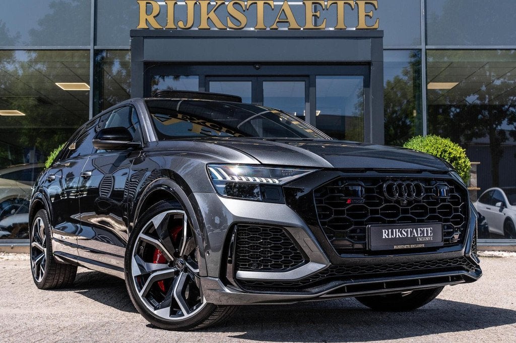 Audi RS Q8 4.0 TFSI RSQ8 Quattro|PANO|B&O|360°|23'|KERAMISC, Auto's, Audi, Gebruikt, 600 pk, Leder, Vierwielaandrijving