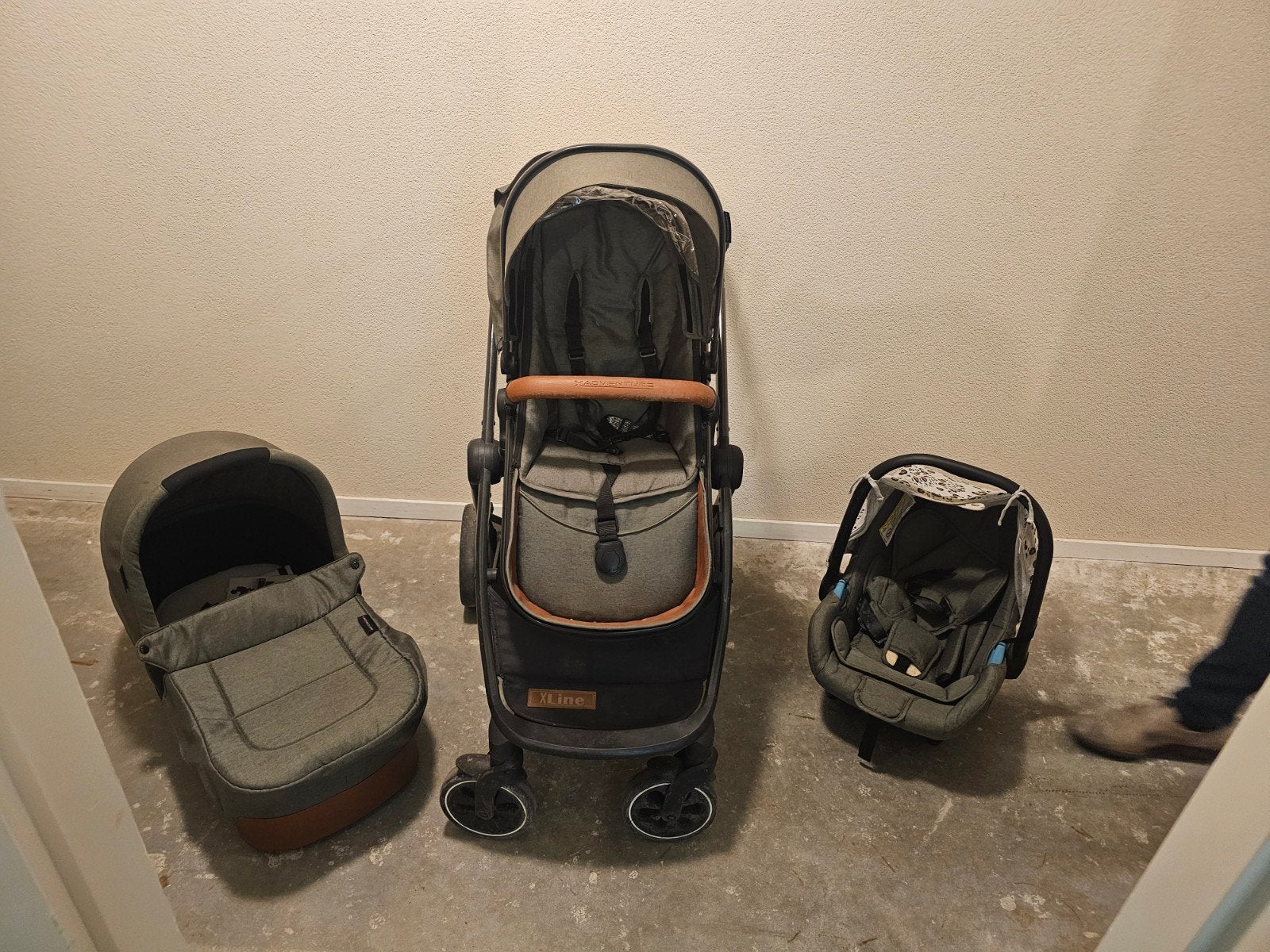 mooie kinderwagen 3 in 1 xline, Kinderen en Baby's, Gebruikt, Met autostoeltje, Ophalen, Kinderwagen