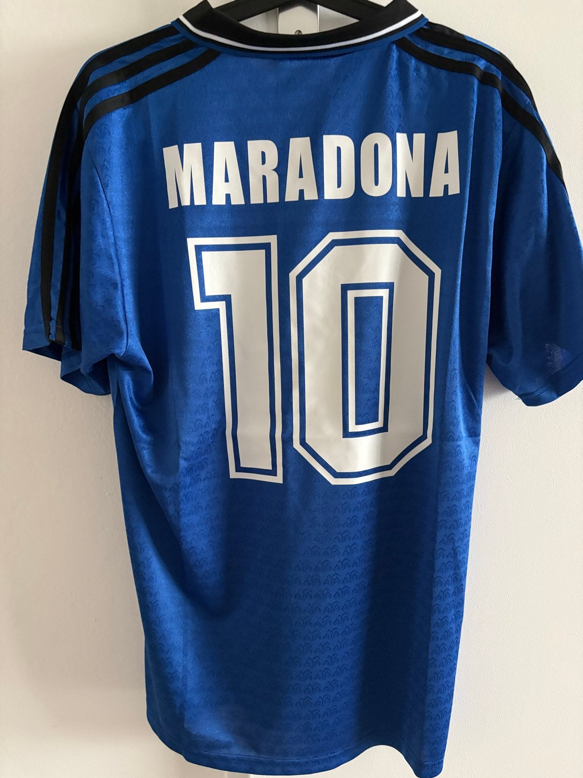 Vintage Diego Maradona Argentinië wk 1994 XL retro adidas, Blauw, Ophalen of Verzenden, Voetbal, Maat 56/58 (XL)