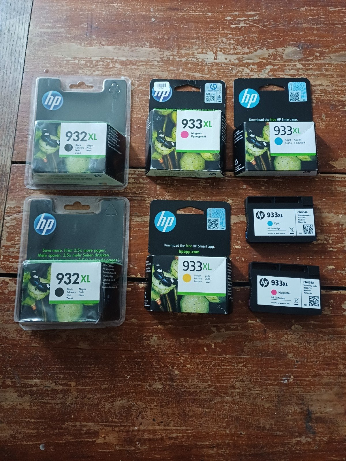HP 932 XL Zwart & 933 XL Kleuren Cartridges, Ophalen of Verzenden, Nieuw, Cartridge, HP (ORIGINEEL)