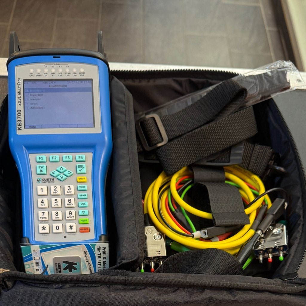 Kurth xDSL multitest KE3700 | Weinig Gebruikt | Met Garantie, Flex Ltd., Gebruikt, https://flex.com/contact-us, Nobelstraat 10, 5807 GA Oostrum LB, Limburg, Nederland