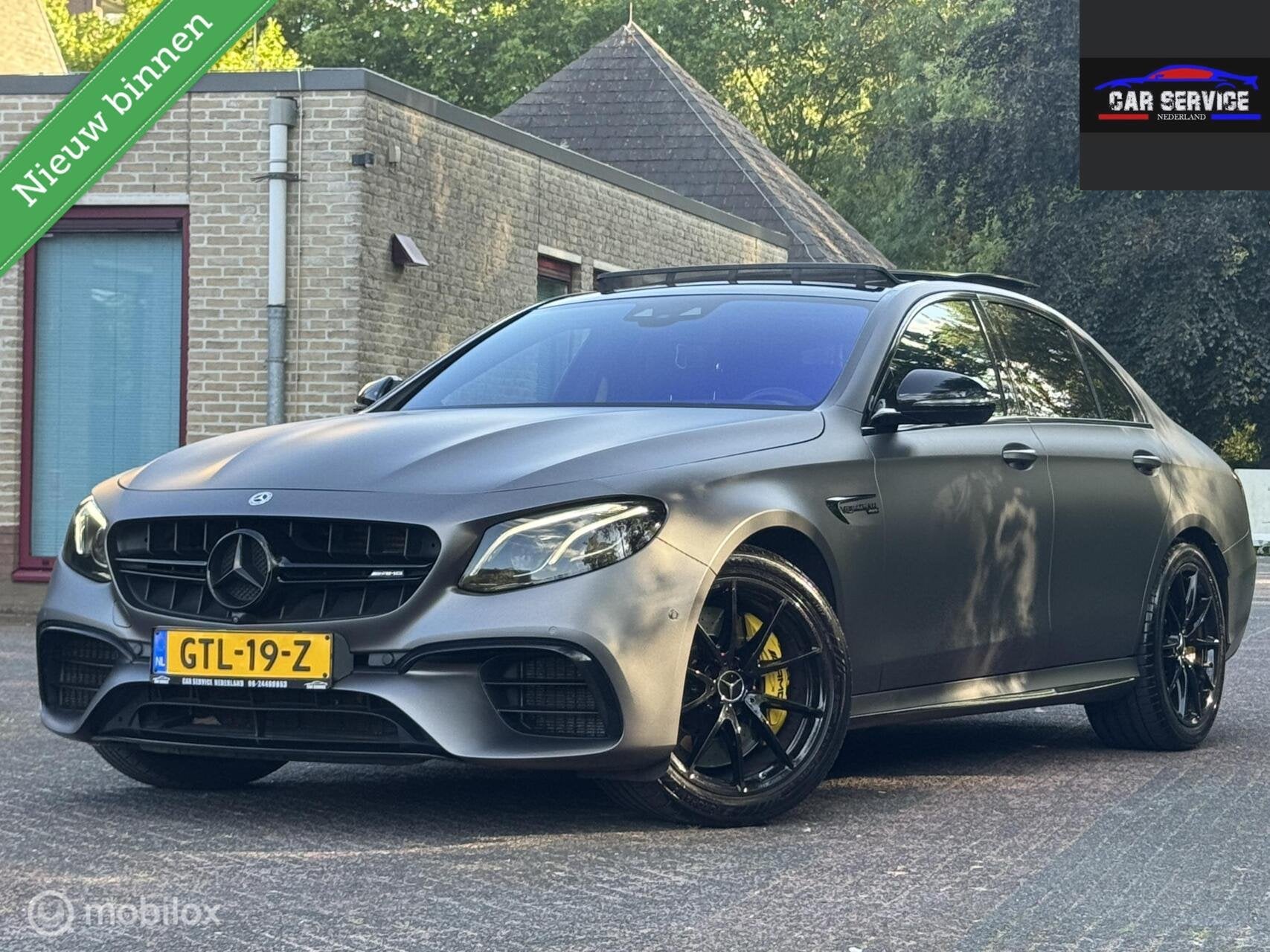 Mercedes- Benz E-klasse AMG 63 S 4MATIC Premium /HUD/STAGE 2, Auto's, Automaat, Gebruikt, Zwart, Leder
