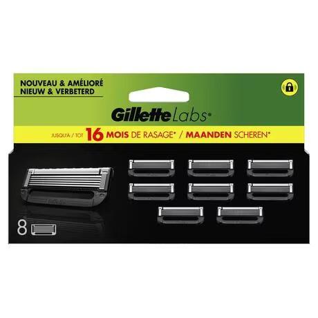 Gillette Labs Navulmesjes 8 Stuks, Ophalen, Nieuw, Gehele gezicht