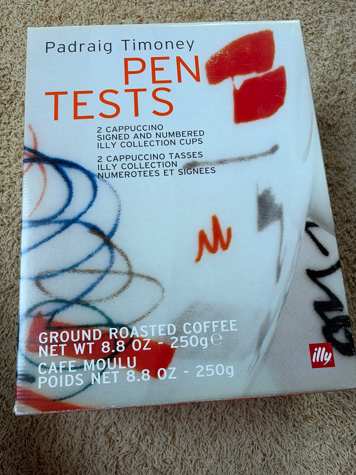 Illy Collection Pen Tests Cappuccino Kopjes - Padraig Timone, Nieuw, Ophalen of Verzenden, Kop(pen) en/of Schotel(s), Porselein