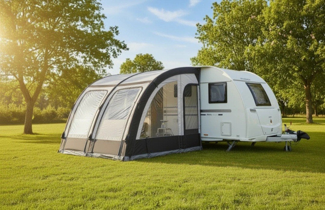 NIEUWE: deeltent, opblaasbaar StarCamp magnum Airforce 260, Ophalen, Nieuw, Tot en met 4