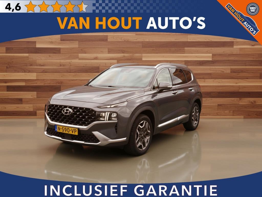 Hyundai Santa Fe 1.6 T-GDI HEV Premium Plus Sky | LEDER | PA, Santa Fe, 4 cilinders, Met garantie (alle), 1650 kg