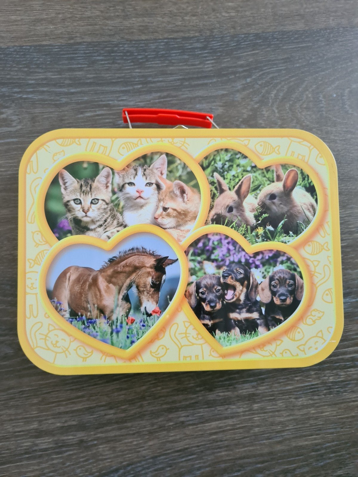 dieren puzzel blik, Ophalen of Verzenden, 10 tot 50 stukjes, Zo goed als nieuw