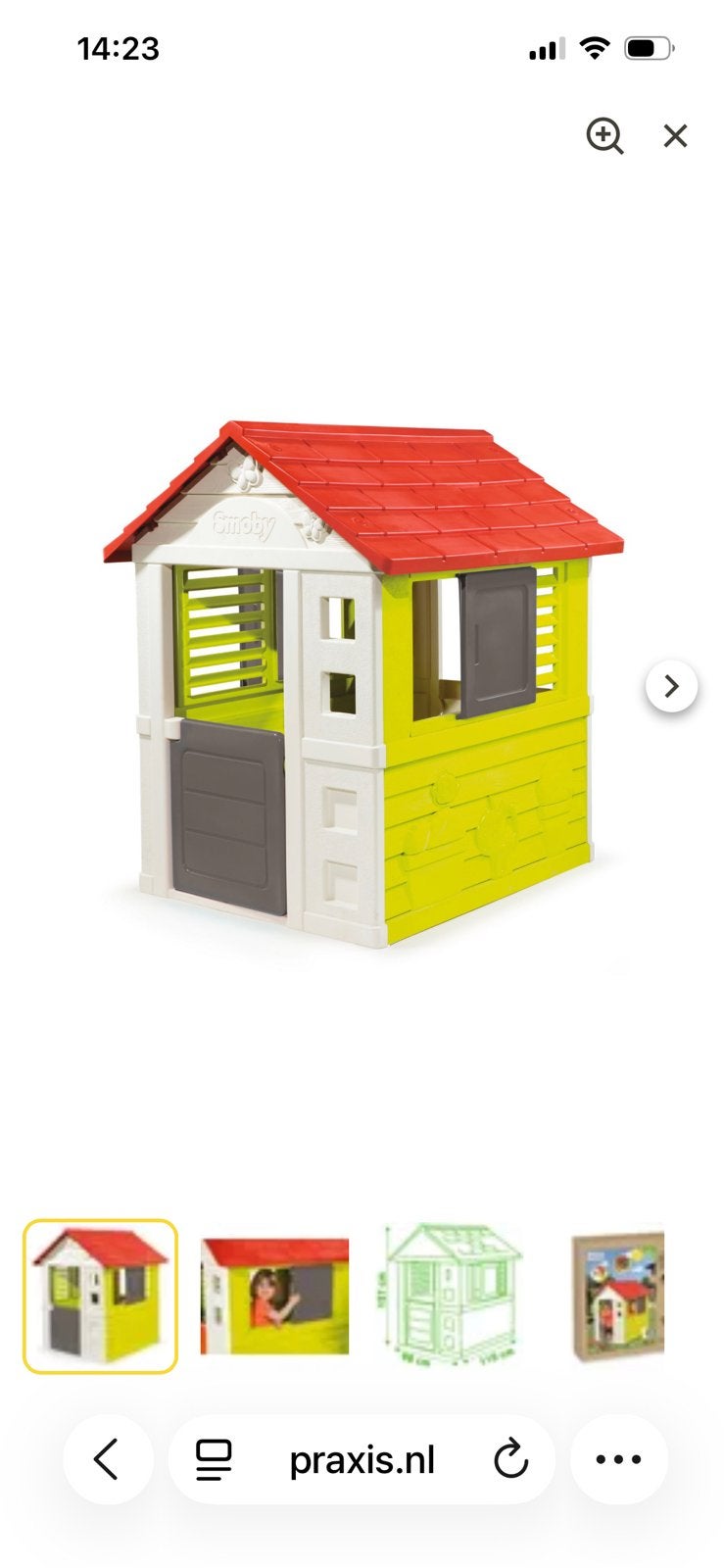 Smoby speelhuisje, Ophalen, Zo goed als nieuw, Kunststof