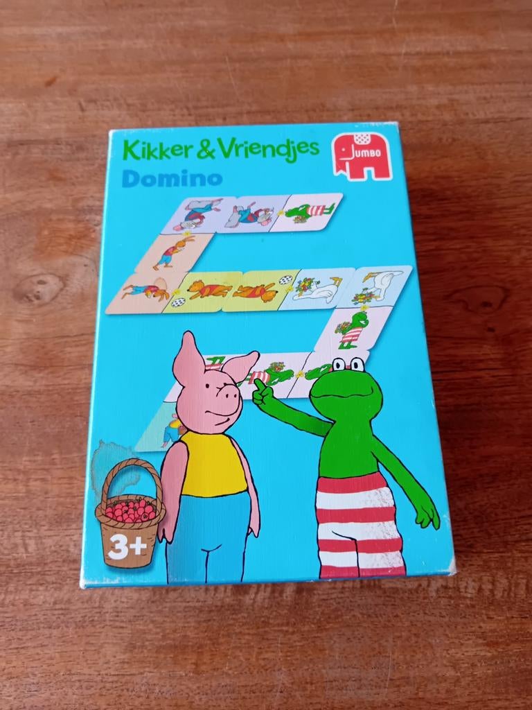 Kikker & Vriendjes Domino - Jumbo, Hobby en Vrije tijd, Gezelschapsspellen | Overige, Een of twee spelers, Ophalen of Verzenden