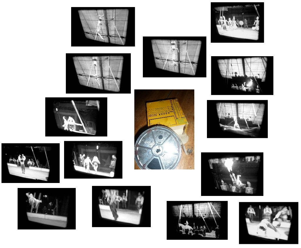 16mm film amateur - 1x30mtr Circus -1955 - mooie staat, Ophalen of Verzenden, 16mm film
