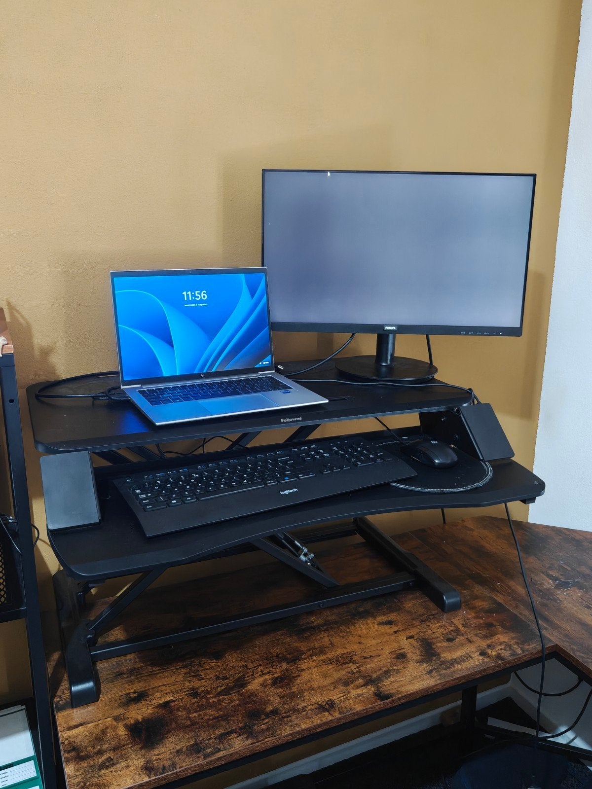 Fellowes Corsivo sta-zit-werkstation, Ophalen, Zo goed als nieuw