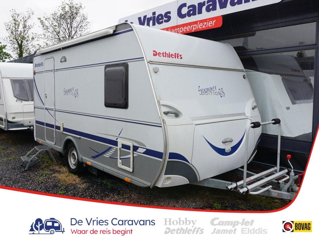 Dethleffs Summer Edition 395 BD mover,thule,tent, Caravans en Kamperen, Overige typen, Dethleffs, Schokbreker, Tot 4 meter