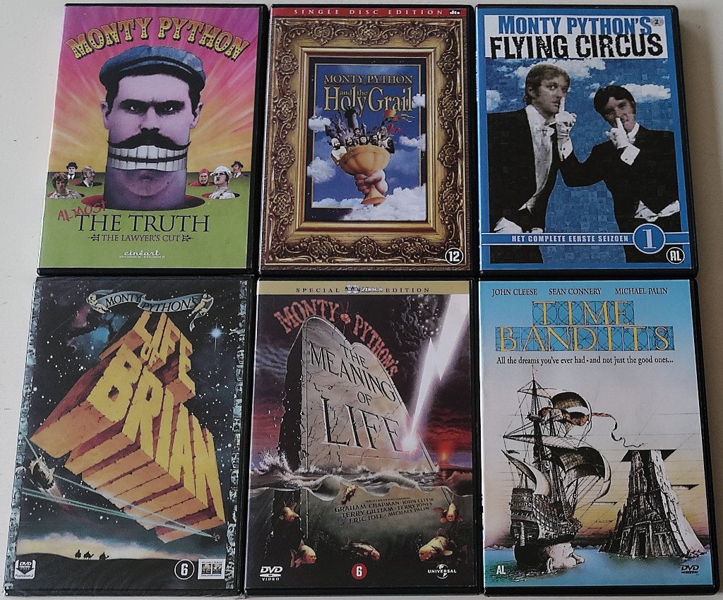 Film-Serie *** MONTY PYTHON *** 6 stuks, Engels, Alle leeftijden, Nederlands, Ophalen of Verzenden