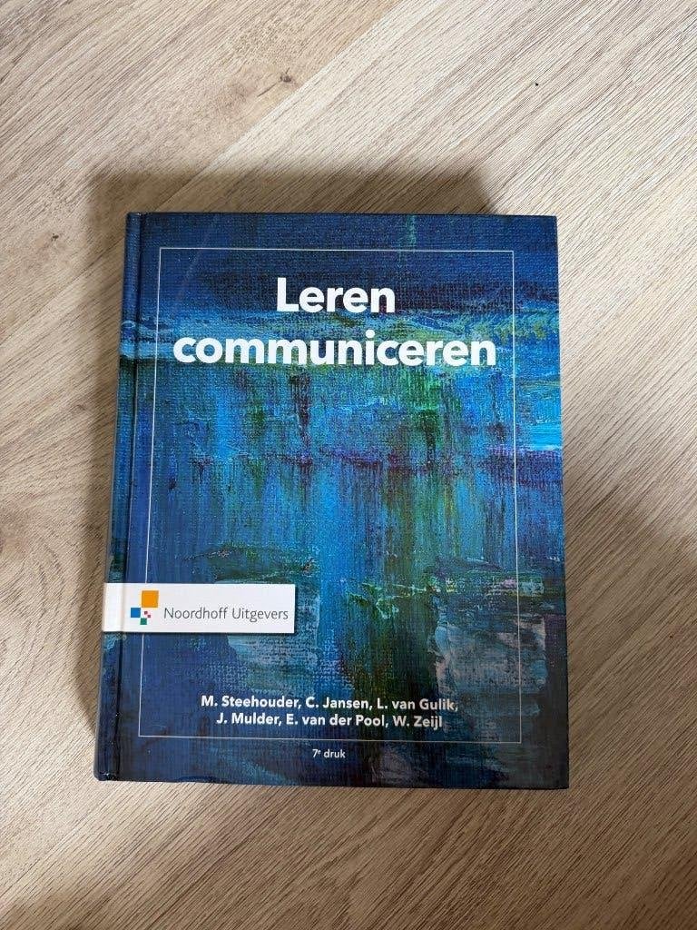Studieboek Leren Communiceren, Boeken, Zo goed als nieuw, Noordhoff Uitgevers, Alpha, HBO