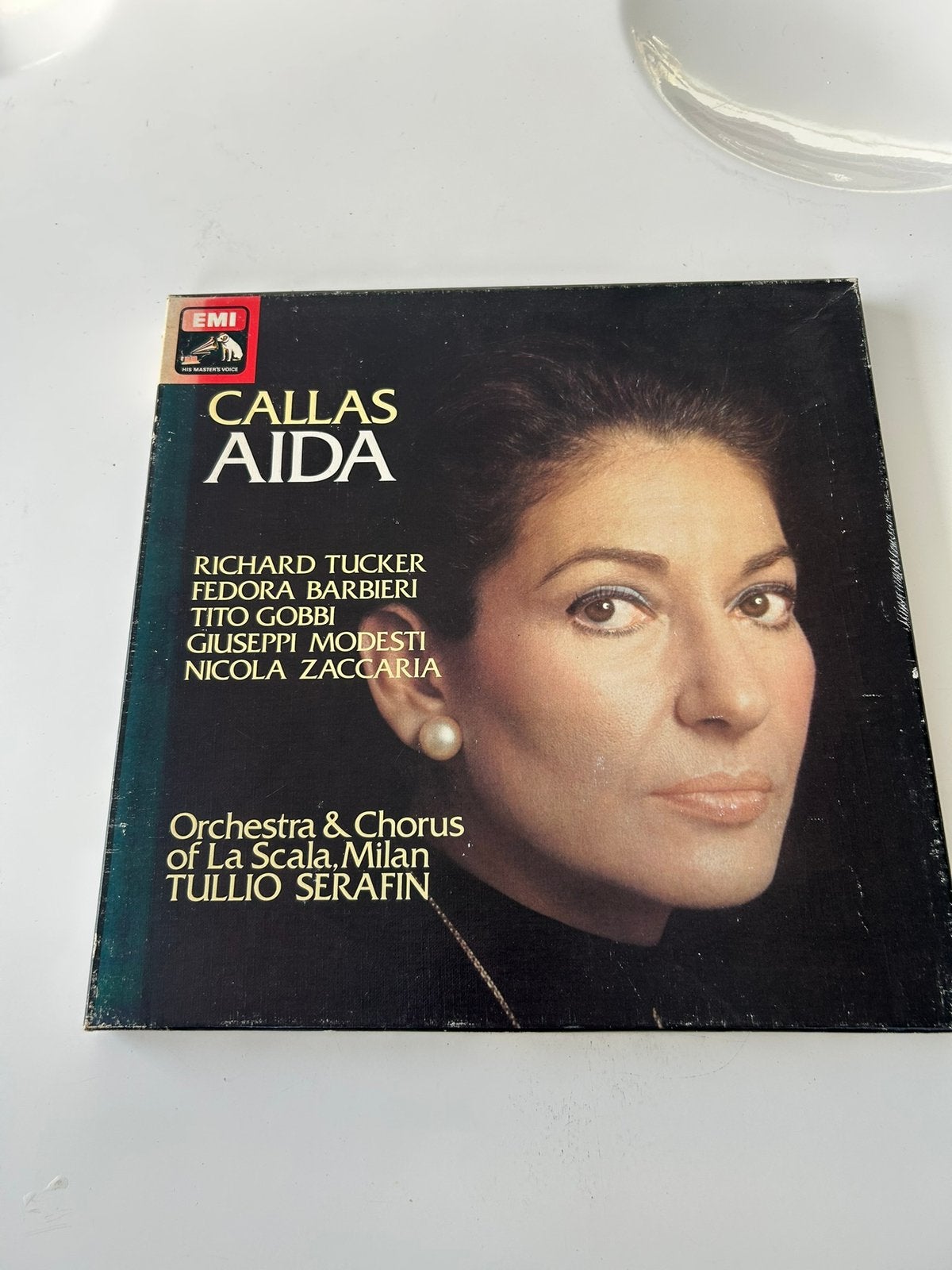 Callas Aida - EMI Klassieke Opera LP Boxset, Gebruikt, Opera of Operette, Modernisme tot heden, Ophalen of Verzenden