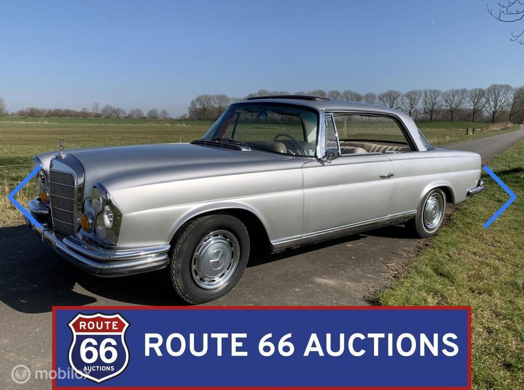 Mercedes-Benz 220 SEb Coupe | 1962 | Route 66 Auctions, Auto's, Overige carrosserieën, Zwart, Mercedes-Benz, Bedrijf