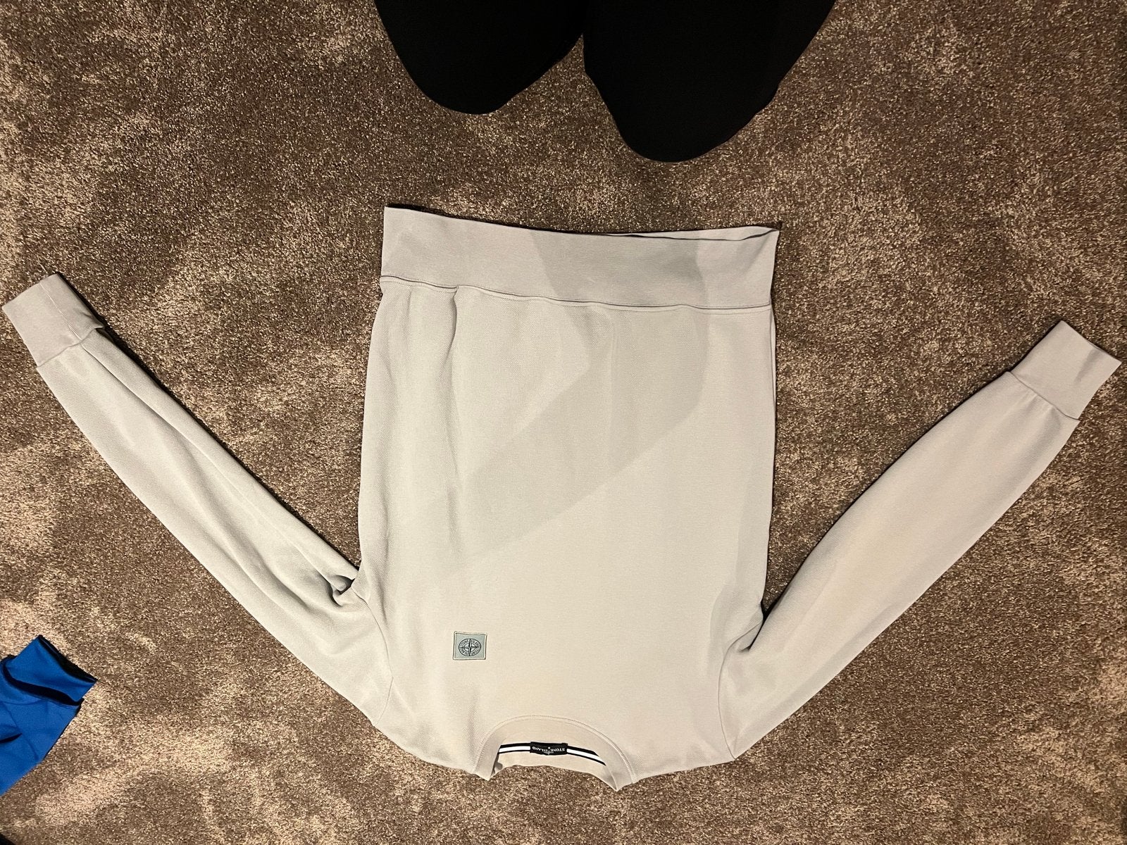 2x Stone Island Sweaters - Lichtgrijs & Zwart - Maat S, Ophalen of Verzenden, Zo goed als nieuw, Maat 46 (S) of kleiner, Grijs