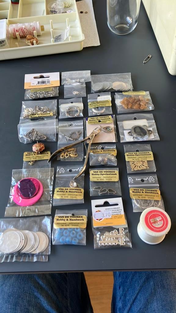 SIERADEN ACCESSOIRES met NYLONDRAAD (dun) en TANGETJE, Ophalen of Verzenden, Nieuw, Overige typen