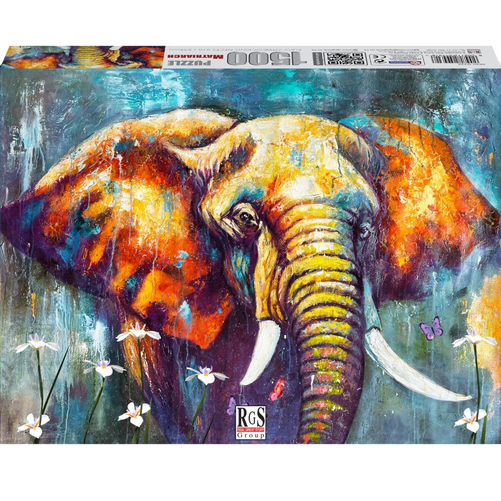 Olifant puzzel 1.500 stukjes, Hobby en Vrije tijd, Denksport en Puzzels, Ophalen of Verzenden, 500 t/m 1500 stukjes, Zo goed als nieuw