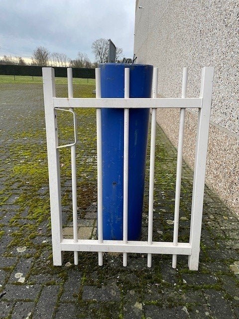 enkele spijlen poort, Ophalen, Staal, Minder dan 100 cm, 100 tot 150 cm