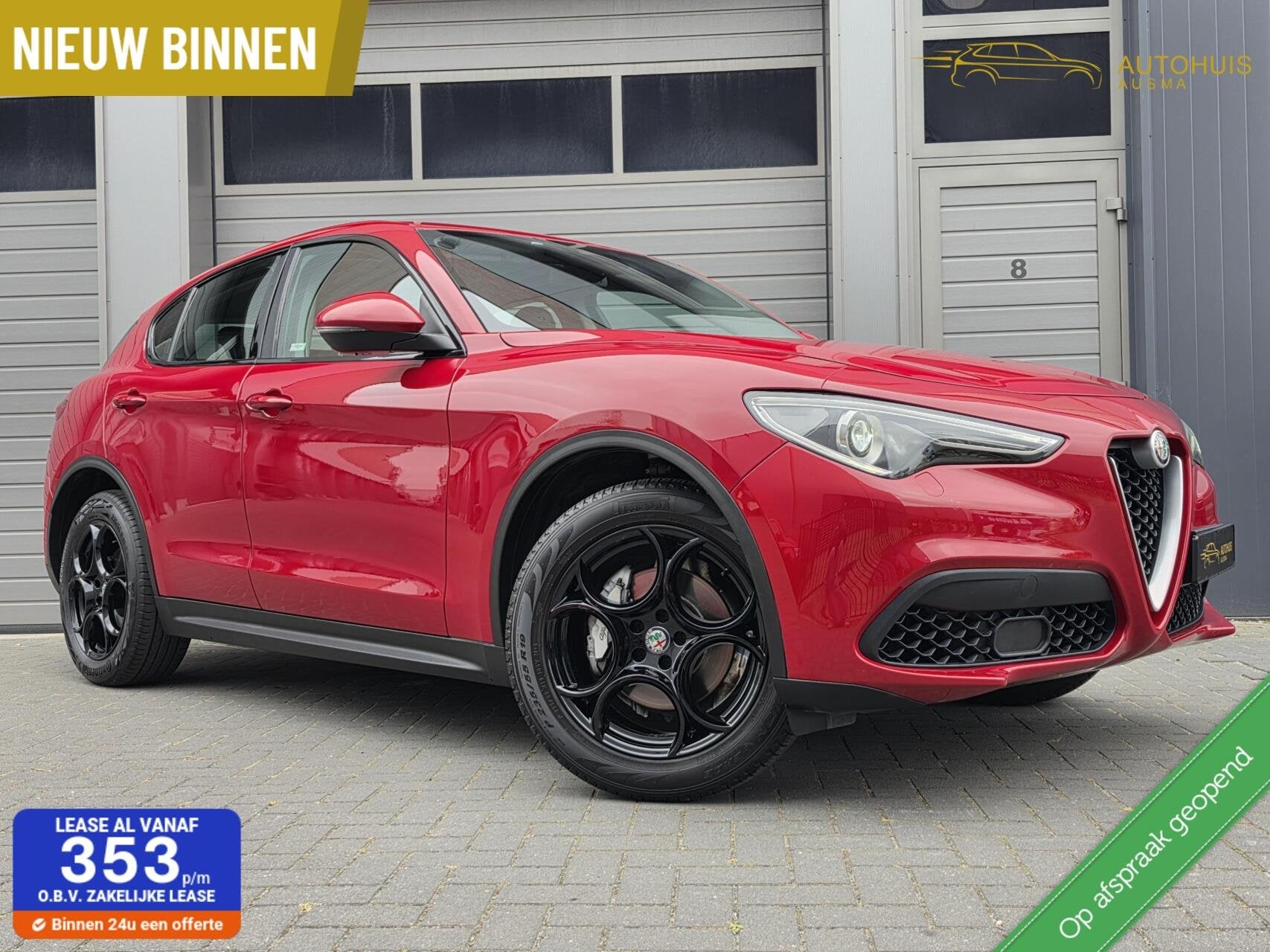 Alfa Romeo Stelvio 2.0 T AWD Super 280PK/Led/Keyless/Camara/, Auto's, Automaat, 4 cilinders, Met garantie (alle), Bedrijf