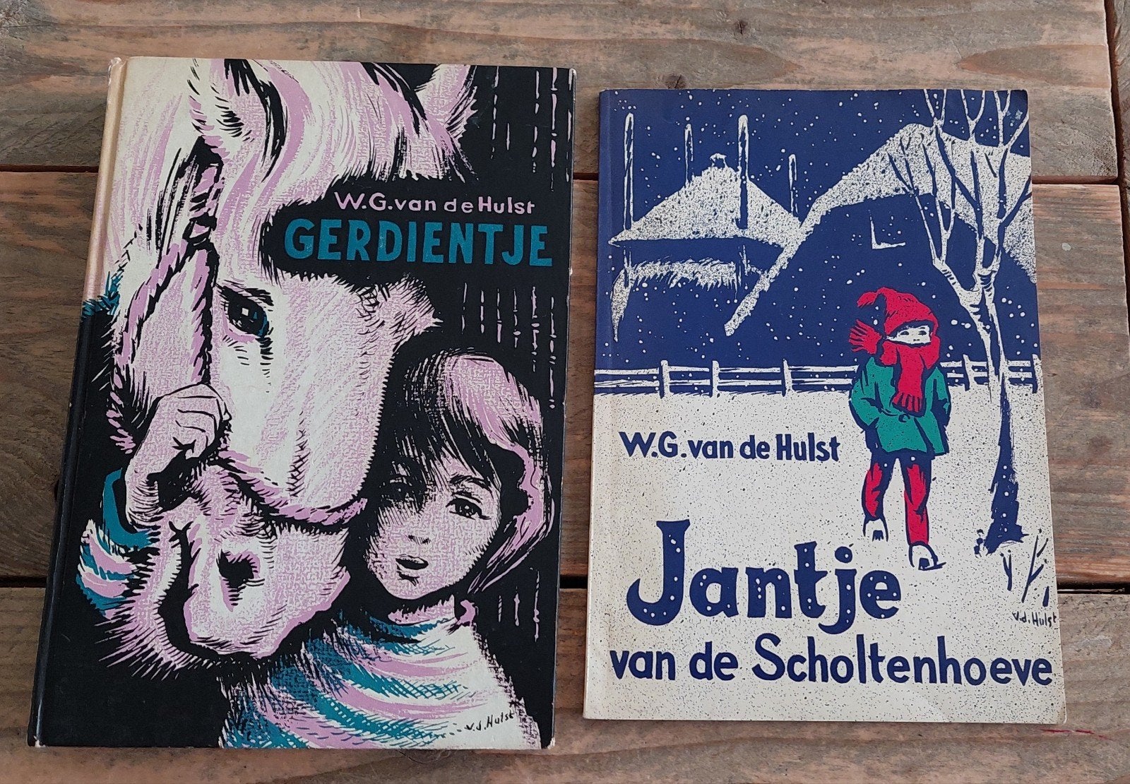 W.G. van de Hulst - Gerdientje & Jantje van de Scholtenhoeve, Ophalen of Verzenden, Gelezen, W.G. van de Hulst, Fictie algemeen