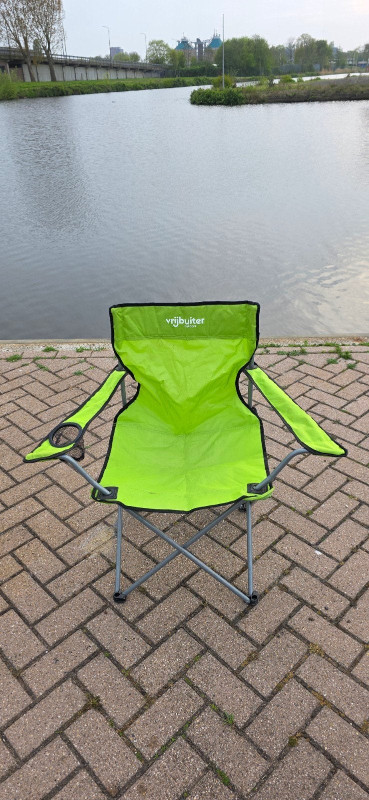 Visstoel Inklapbaar / vouwstoel met hoesje, Ophalen of Verzenden, Campingstoel