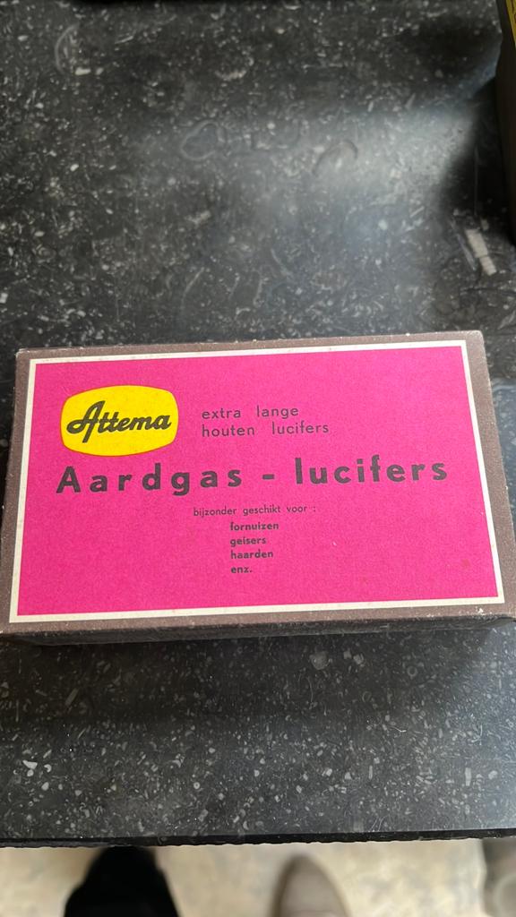Vintage luciferdoosjes collectie, inclusief Attema aardgas, Verzamelen, Ophalen of Verzenden, Gebruikt, Luciferdoosjes of -merken