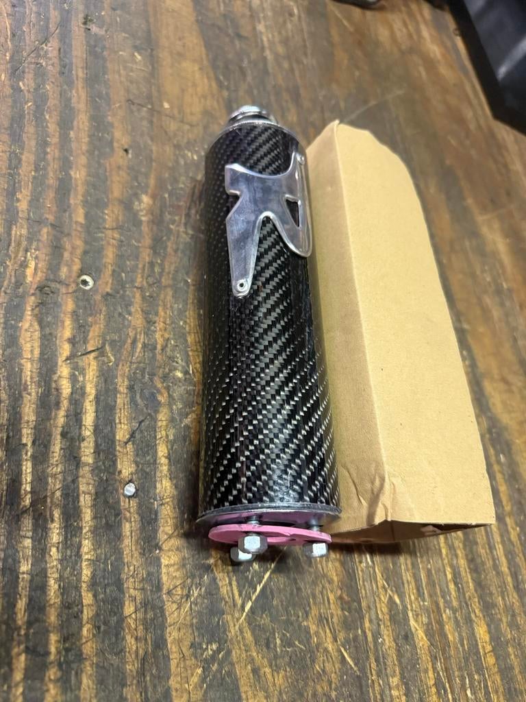 Nieuwe Turbokit demper voor Derbi AM6 - Carbon Look, Derbi, Derbi, Nieuw, Uitlaat