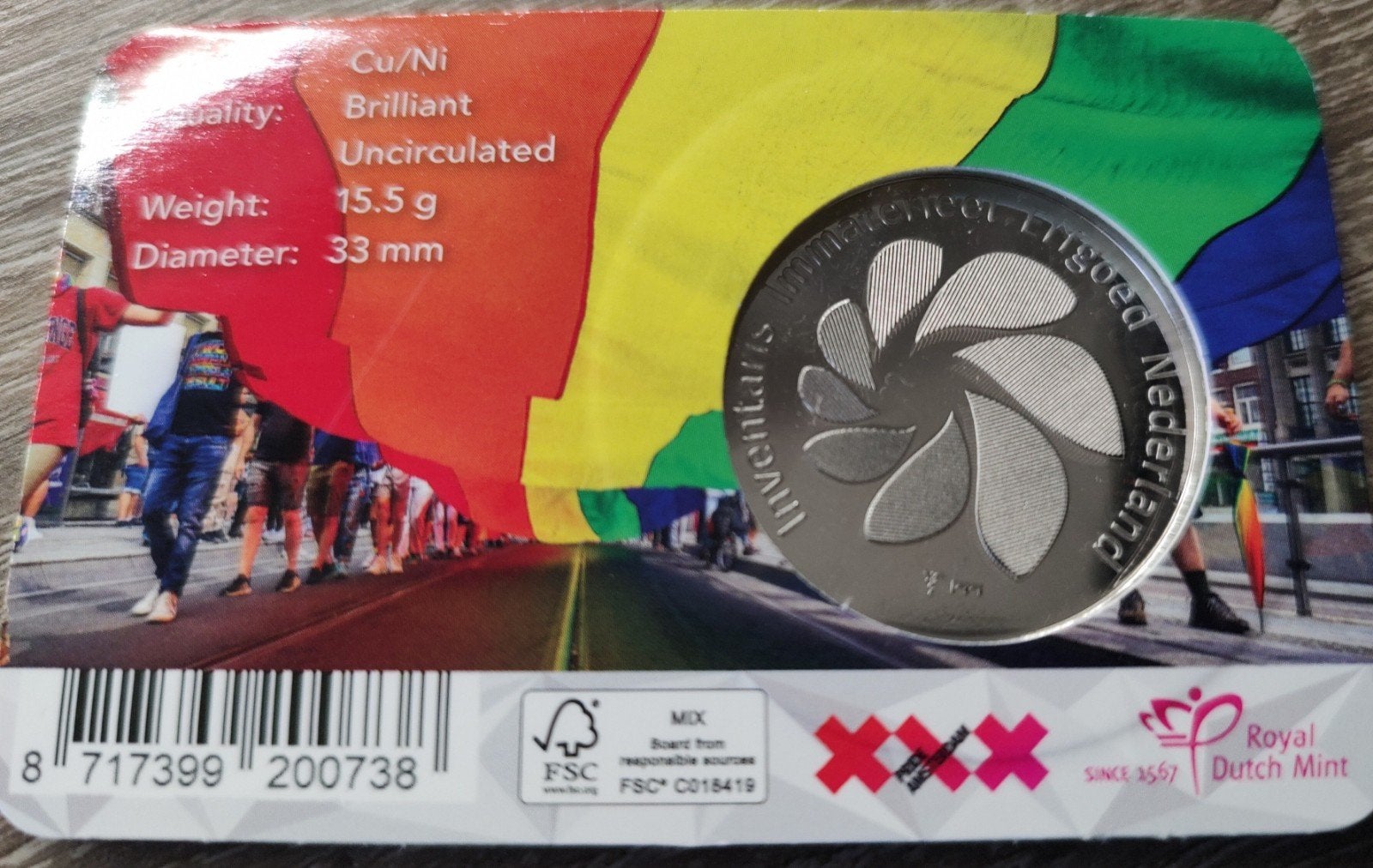 bu coincard Pride teab, Ophalen of Verzenden, Koningin Beatrix, Euro's