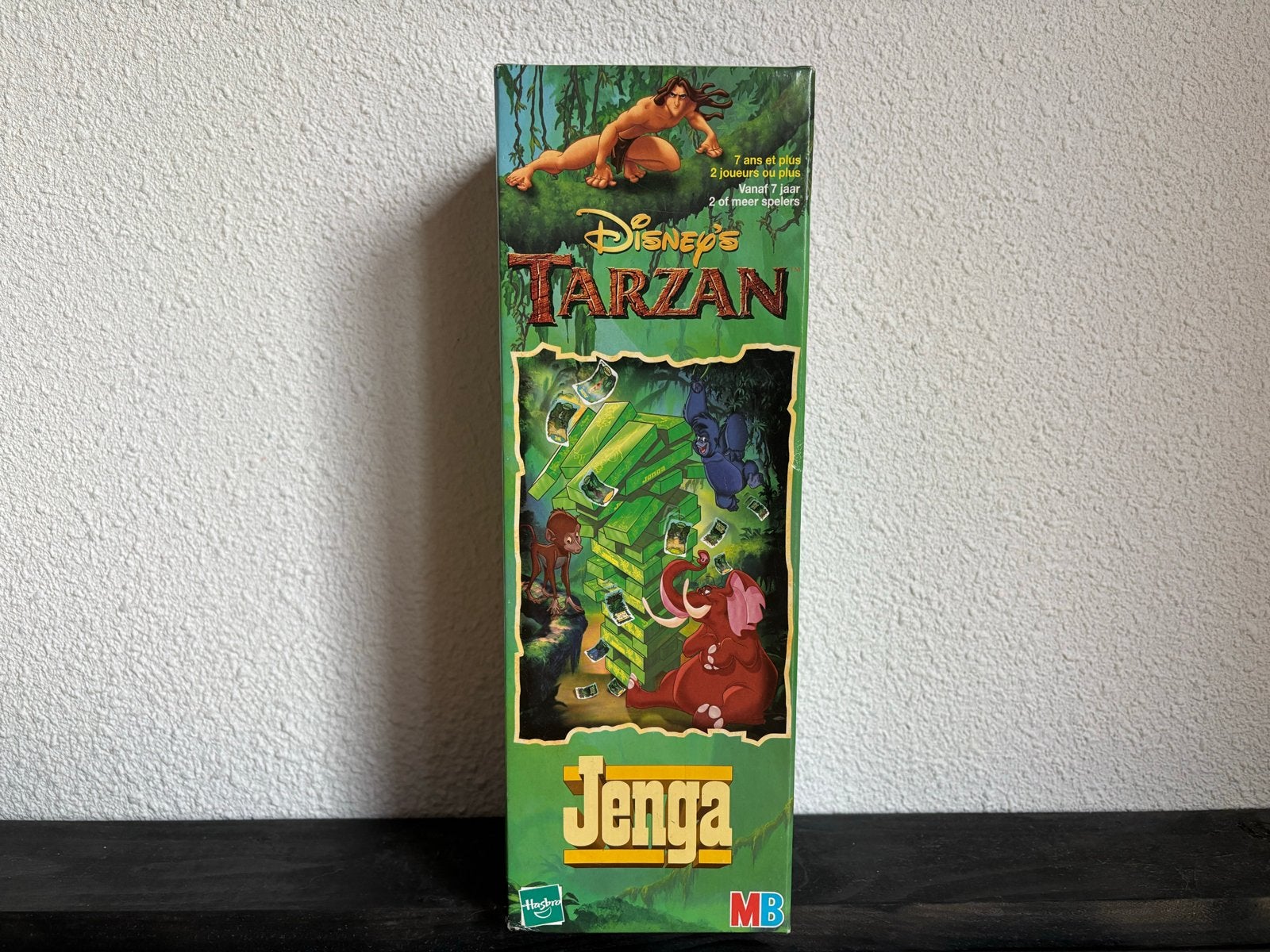 MB Jenga Disney Tarzan Behendigheidsspel, Ophalen of Verzenden, Zo goed als nieuw