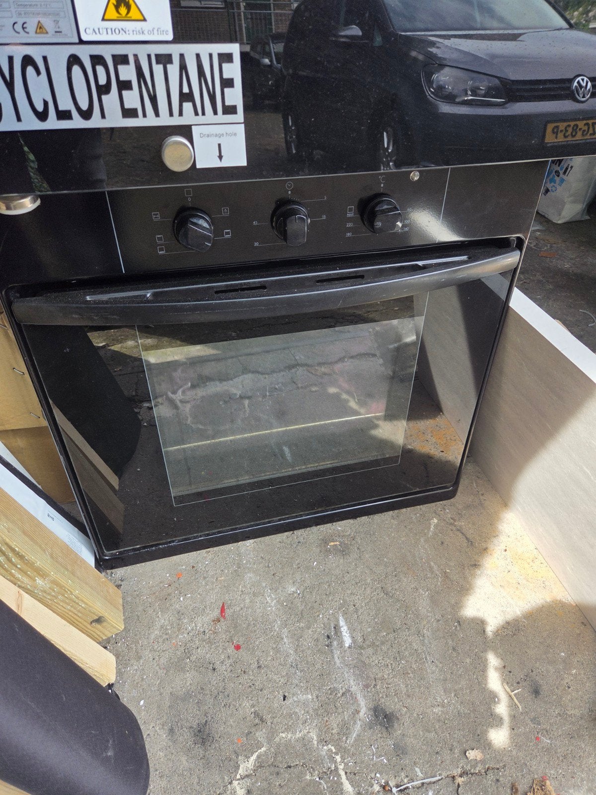 Ariston Inbouw Oven - Zwart, Witgoed en Apparatuur, Ovens, Gebruikt, Inbouw, Oven, Overige merken, 55 tot 60 cm, 45 tot 60 cm