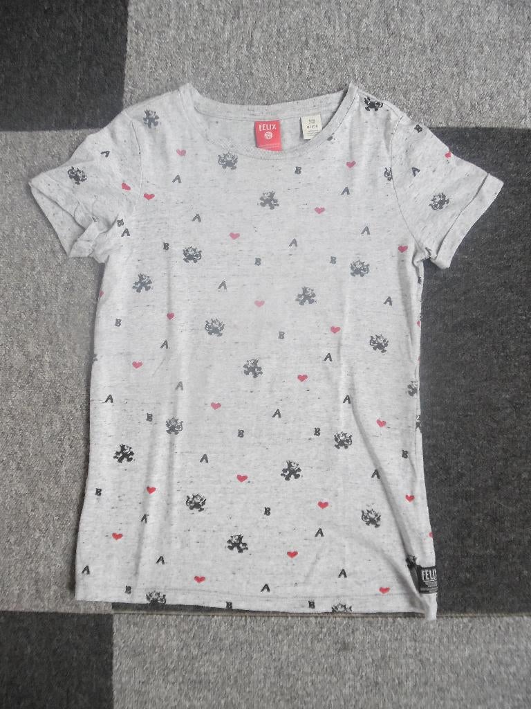 Grijs shirt Scotch R belle Flelix mt 128, Gebruikt, Meisje, Ophalen of Verzenden, Shirt of Longsleeve