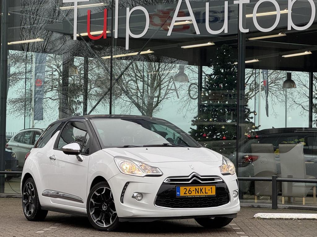 Citroen DS3 1.4 Chic Airco Clima Cruise 17"LMV NAP, Voorwielaandrijving, Euro 5, Stof, Zwart