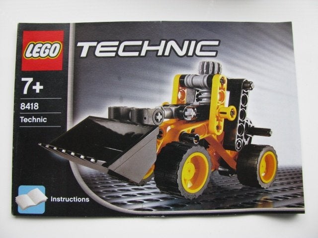 Lego technic 8418 graafmachine schovel inclusief boekje, Compleet, Lego, Ophalen of Verzenden, Zo goed als nieuw