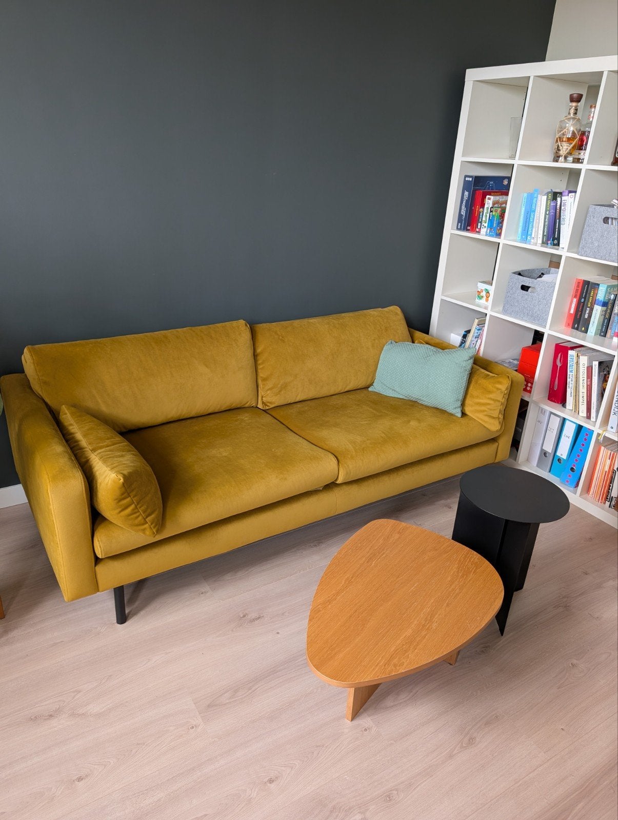 NOUS Living 2-zitsbank Adam - Okergeel, Ophalen, Modern, Compact, 150 tot 200 cm, Tweepersoons