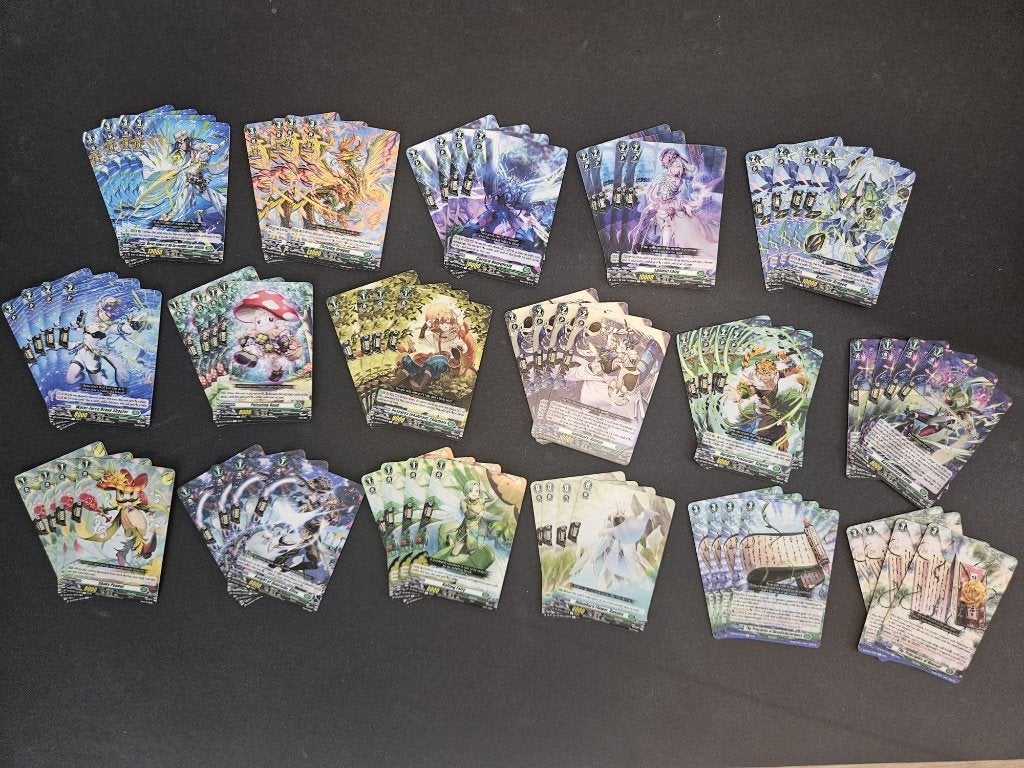Cardfight Vanguard Stoicheia Playset 68 kaarten, Ophalen of Verzenden, Zo goed als nieuw, Meerdere kaarten