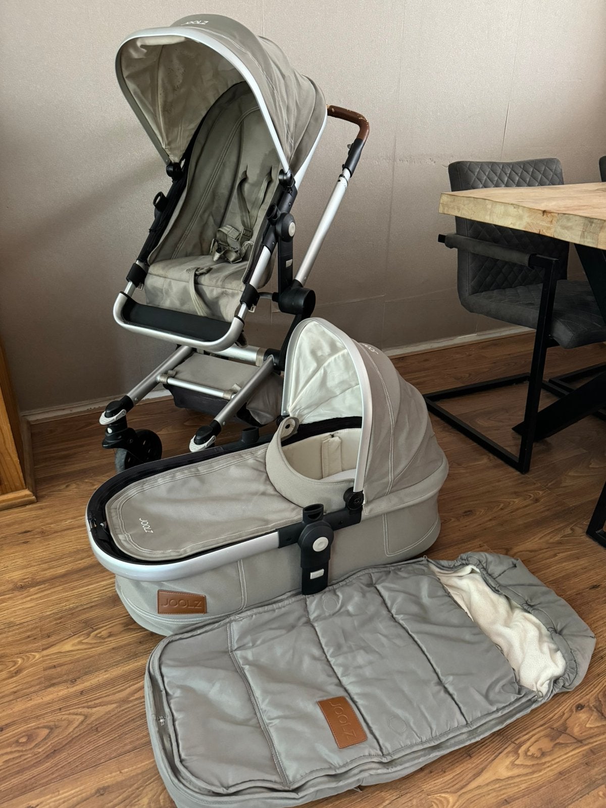 Joolz day earth green en maxi cosi, Ophalen, Gebruikt, Regenhoes