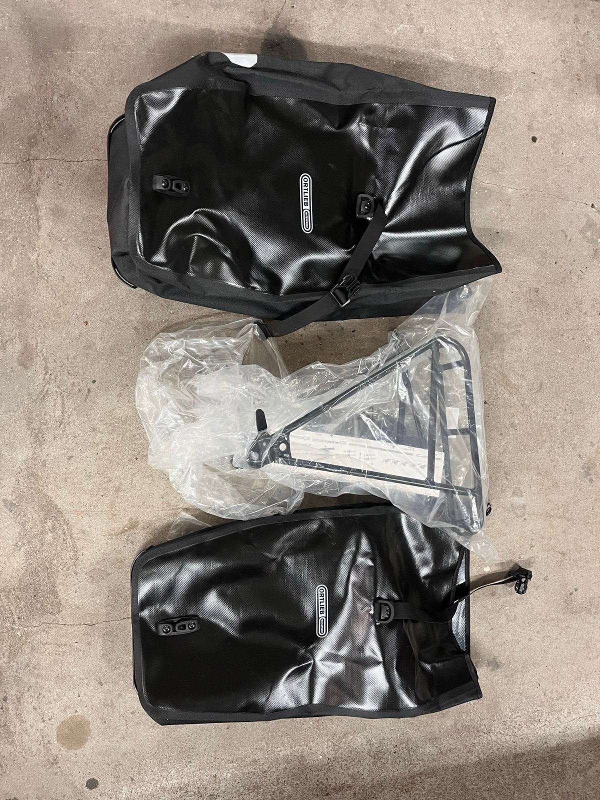 Ortlieb Fietstassen met Quick Rack Bagagedrager, Ophalen, Nieuw