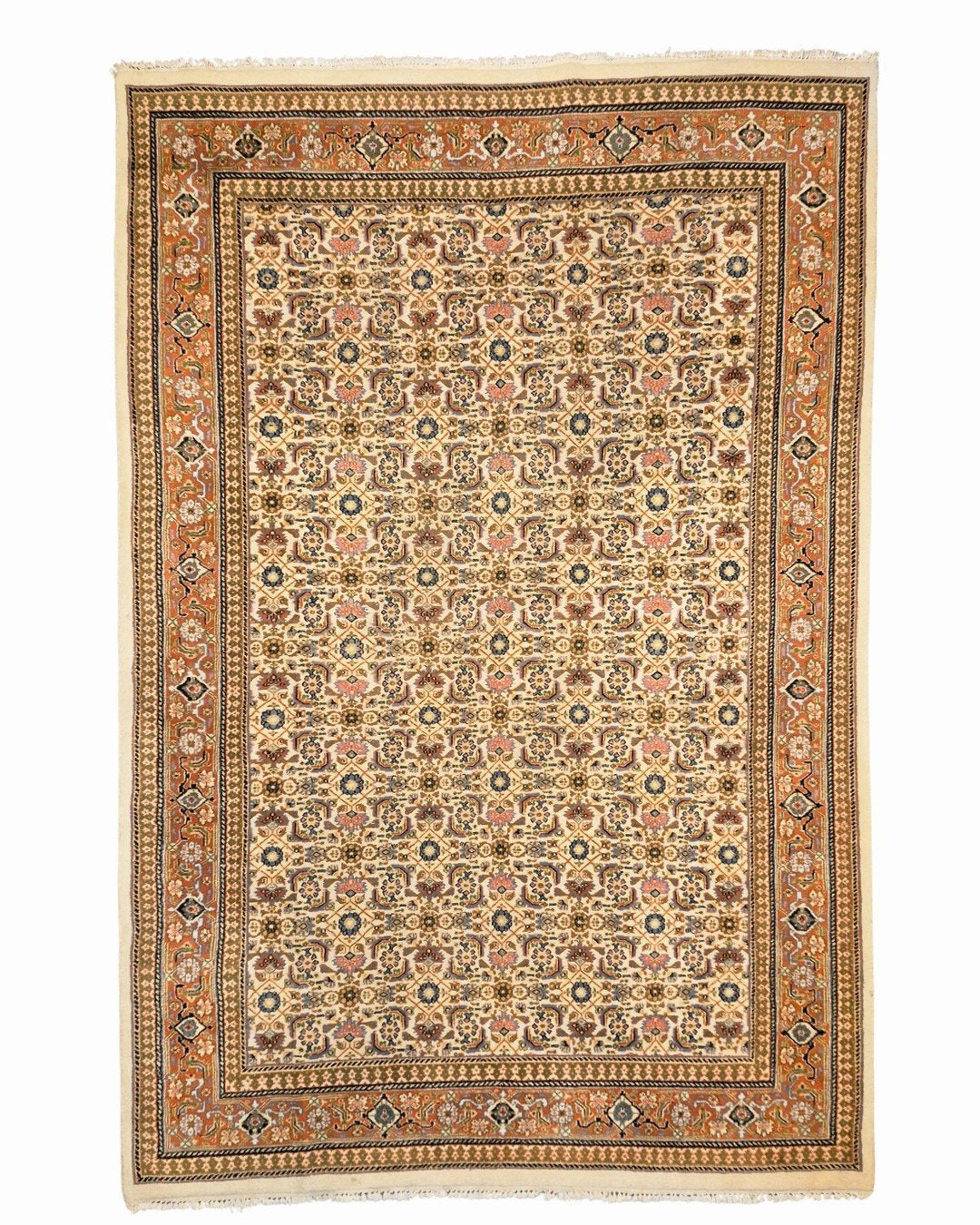Groot Perzisch tapijt Herati 320x210 wollen vloerkleed iran, 1185VB, De handelmaatschappij, Groot perzisch perzische tapijt wollen vloerkleed handgeknoopt