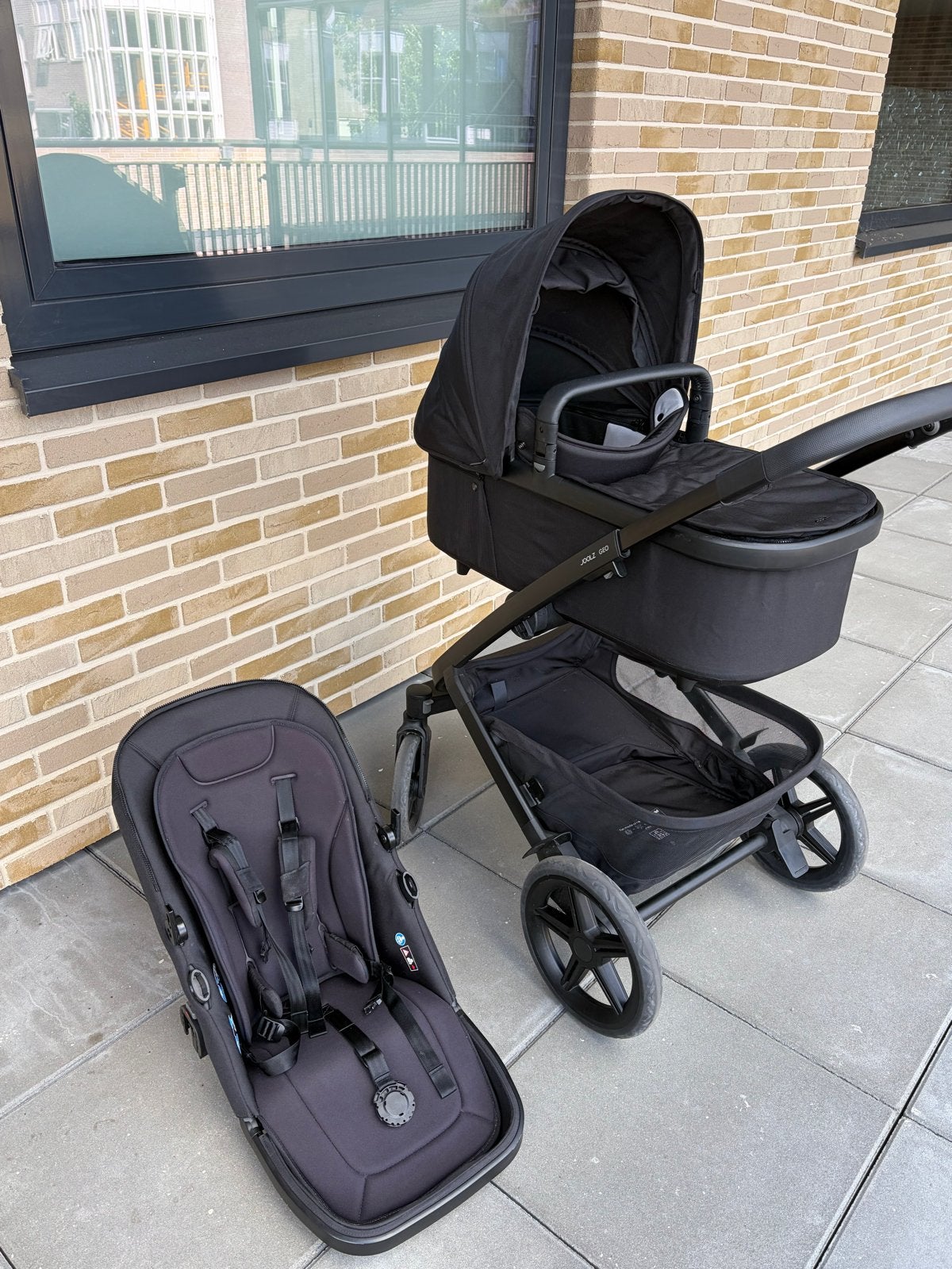 Joolz Geo3 kinderwagen, reiswieg + zitje, Gebruikt, Ophalen, Kinderwagen, Overige merken